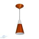 Pendente Alumínio Cone 20cm Cobre Com Topo Branco E27 Pendente Alumínio Cone 20cm Cobre Com Topo Branco E27