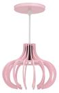 Pendente ana maria na cor rosa 20cm