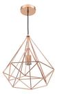 Pendente Aramado 1 Lampada Em Metal Cobre Byron - Inspire