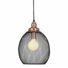 Pendente Aramado Copper - Bella Cobre e Preto Oval