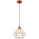 Pendente Aramado Diamante Grande cor Cobre todos ambientes