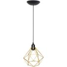 Pendente Aramado Diamante Luminária Lustre P Teto Retrô Vintage Industrial Balcão Dourado Pendente Aramado Diamante Luminária Lustre P Teto Retrô Vintage Industrial Balcão Dourado