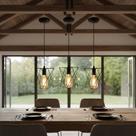 Pendente aramado estrela bivolt com canopla e fio 1m design moderno e resistente