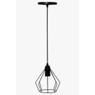 Pendente Aramado Mini Cake Preto Fosco 17,5cm 1X E27 - ADM - ADM245 Pendente Aramado Mini Cake Preto Fosco 17,5cm 1X E27 - ADM - ADM245