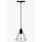 Pendente Aramado Mini Cupula Preto Fosco 18cm 1X E27 - ADM - ADM246