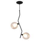 Pendente Aro Duplo Angular Jabuticaba Preto Harmony Ambar