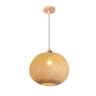 Pendente Artesanal Nias feito em Fibra Natural 40cm 1Lâmpada GMH TRADE P-NIAS
