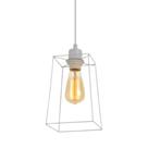 Pendente Avant Aldebaran Aço 1xE-27 Branco Fosco