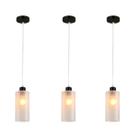 Pendente Avant Primus Smooth Vidro Fosco 1xE27 Preto 3 Unid.