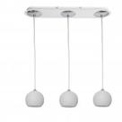 Pendente Ball 3 luzes GU10 57L x 13C x 120cm