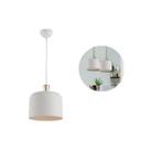 Pendente bell aco branco fosco