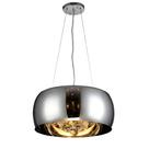 Pendente Bella 5 Lamp. G9 Aço/vidro/cristal - Cromado Prateado