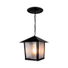 Pendente blumenau colonial nina quadrado preto e27