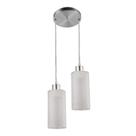 Pendente Blumenau Decor Jasmim Duplo 2Xe27 C/Ba Alum. Esc