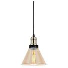 Pendente Blumenau Vintage Ambar Cone 1lamp E27 89011102