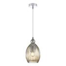 Pendente Bombato Vidro Conhaque 26cm 1E27 PE-055/1.15 Mais Luz