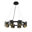 Pendente Bouze Cin Preto e Fumê 80cm 8G9