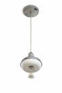 pendente branco e inox, com led 9w 6500k modelo 6280-1