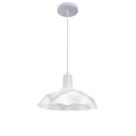 Pendente Branco Flowers Com Copo Branco Viena Luz
