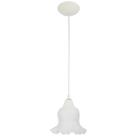 Pendente Branco tulipa Caracol Fosca Art Pop