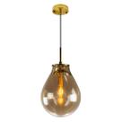 Pendente Caju Bronze Cúpula Vidro Conhaque 23x30cm Bella RZ001ES ST1882 Pendente Caju Bronze Cúpula Vidro Conhaque 23x30cm Bella RZ001ES ST1882