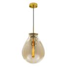 Pendente Caju Cúpula Vidro 30cm Bella + Lâmpada T30 110V St1882