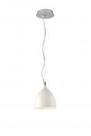 Pendente Cálice Branco 1 luz E27 12Ø x 100cm