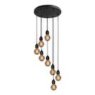 Pendente Caracol 8 Lâmpadas Retrô Industrial