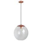 Pendente Catar Bola Transparente 30 cm - PD2188/1CO_FO - KIN