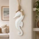 Pendente Cavalo Marinho Enfeite Decoração Casa De Praia 45cm