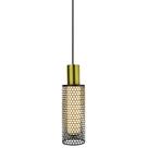 Pendente Celestial Dourado e Preto 24cm Led 12W 3000K Bivolt