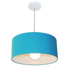 Pendente Cilíndrico Azul Turquesa MJ-4052 Para Mesa de Jantar e Estar