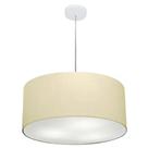 Pendente Cilíndrico Bege MJ-4100 Para Mesa de Jantar e Estar