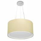 Pendente Cilíndrico Bege MJ-4123 Para Mesa de Jantar e Estar