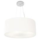 Pendente Cilíndrico Branco MJ-4047 Para Mesa de Jantar e Estar
