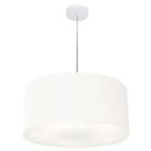 Pendente Cilíndrico Branco MJ-4049 Para Mesa de Jantar e Estar