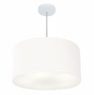 Pendente Cilíndrico Branco MJ-4080 Para Mesa de Jantar e Estar