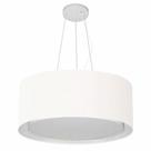 Pendente Cilíndrico Branco MJ-4124 Para Mesa de Jantar e Estar