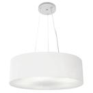 Pendente Cilíndrico Branco MJ-4134 Para Mesa de Jantar e Estar