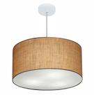 Pendente Cilíndrico Palha MJ-4080 Para Mesa de Jantar e Estar