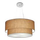 Pendente Cilíndrico Palha MJ-4082 Para Mesa de Jantar e Estar