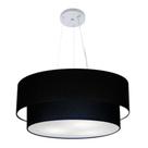 Pendente Cilíndrico Preto MJ-4073 Para Mesa de Jantar e Estar Pendente Cilíndrico Preto MJ-4073 Para Mesa de Jantar e Estar