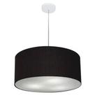 Pendente Cilíndrico Preto MJ-4100 Para Mesa de Jantar e Estar