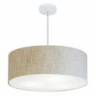 Pendente Cilíndrico Rustico Bege MJ-4079 Para Mesa de Jantar e Estar