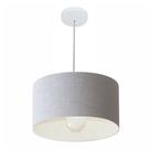 Pendente Cilíndrico Rustico Cinza MJ-4031 Para Mesa de Jantar e Estar Pendente Cilíndrico Rustico Cinza MJ-4031 Para Mesa de Jantar e Estar
