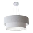 Pendente Cilíndrico Rustico Cinza MJ-4073 Para Mesa de Jantar e Estar