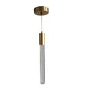 Pendente Cilindro Cristal Led 5w Dinâmica - Dourado Dourado 127/220V