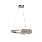 Pendente Circular Bronze Cristal D60cm LED 25W 3000K