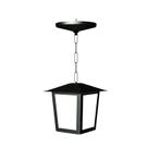 Pendente Colonial Quadrado Preto Ideal