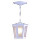 Pendente Colonial Sextavado Pequeno 01 E27 - Branco - Ideal Iluminação